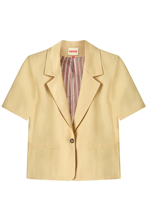 Lemon Sorbet Short-Sleeved Blazer