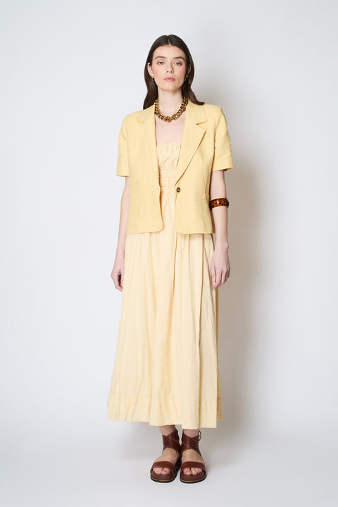 Lemon Sorbet Short-Sleeved Blazer
