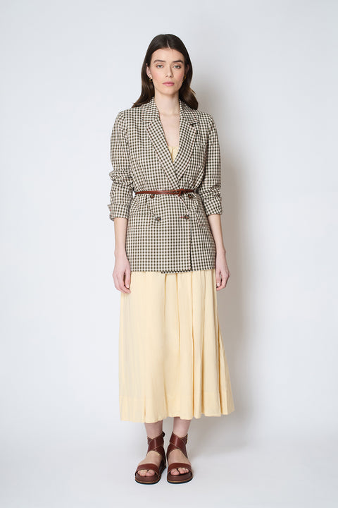 Rum & Raisin Double Breasted Blazer