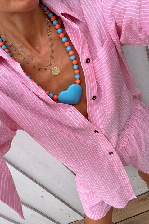 Tutti Frutti Heart Necklace