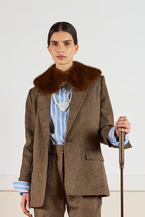 Butterscotch Fur Collar