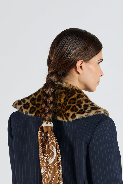 Cinnamon Swirl Fur Collar