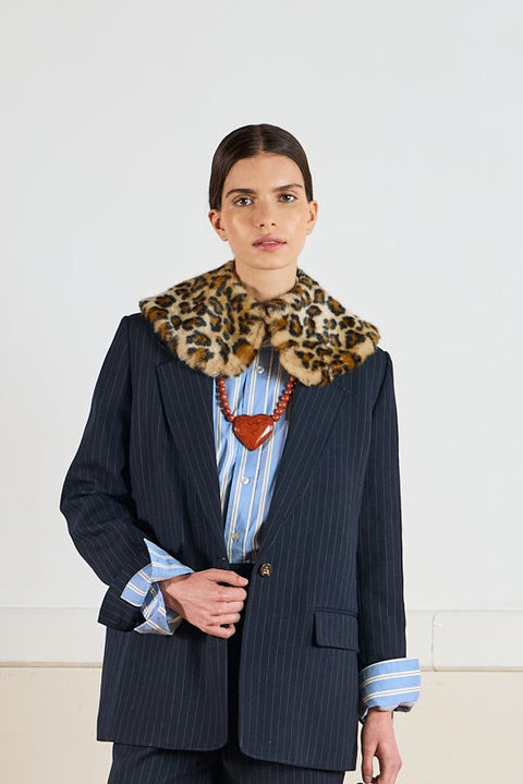 Cinnamon Swirl Fur Collar