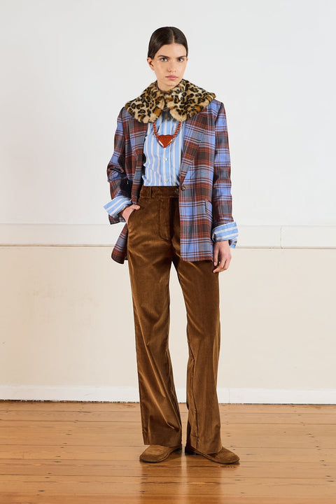 Chocolate Digestive Miracle Trousers with the Flapjack Blazer