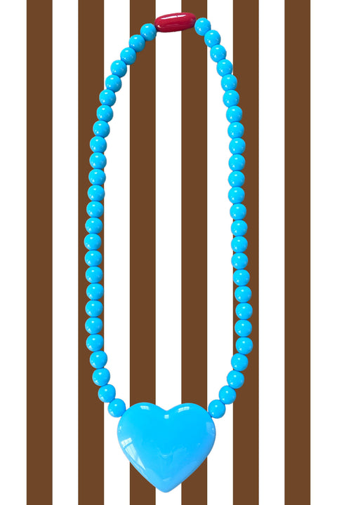 Blueberry Heart Necklace