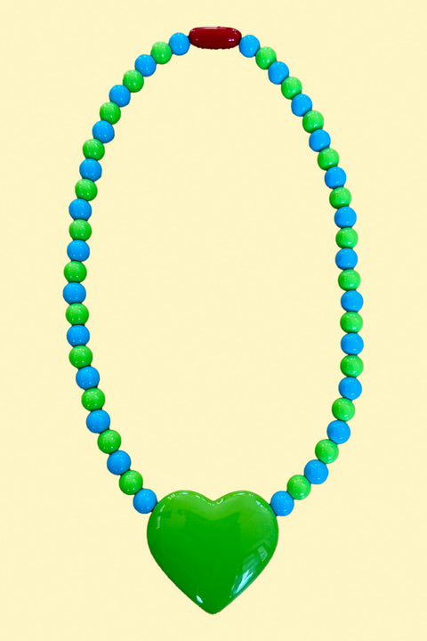 Bubblegum Breeze Heart Necklace