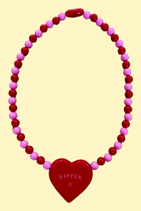 Strawberry Sundae Heart Necklace