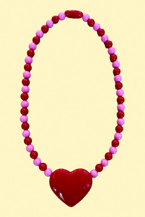 Strawberry Sundae Heart Necklace