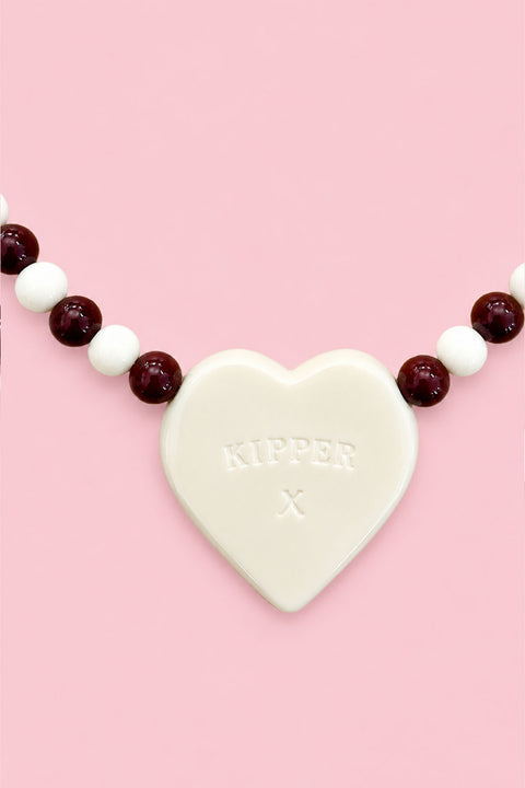 Cookies+Cream Heart Necklace