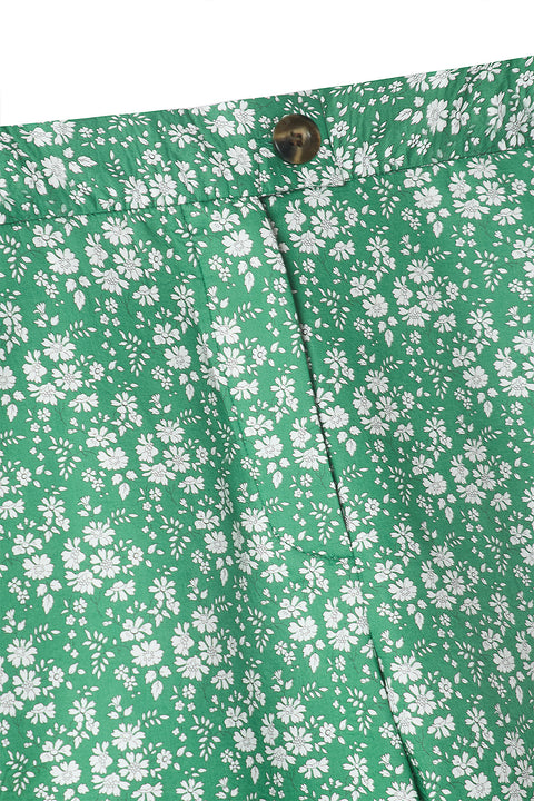 Apple Sour LIBERTY Soft Flared Trousers