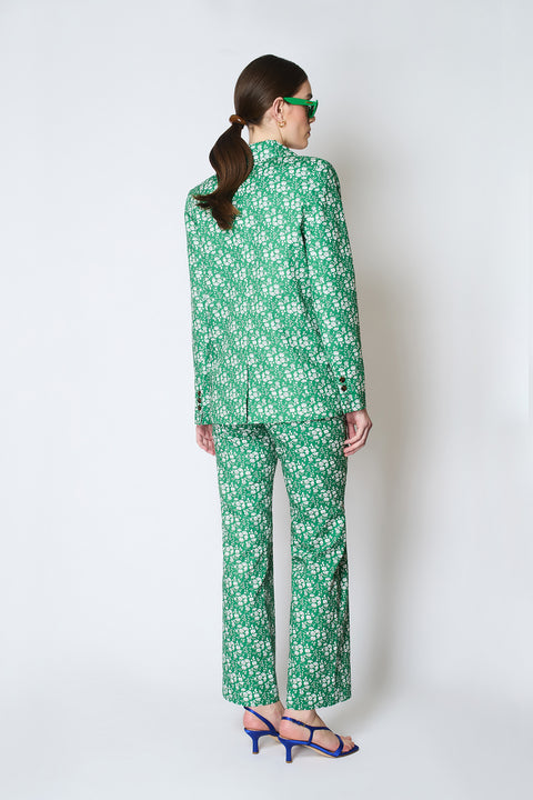 Apple Sour LIBERTY Soft Flared Trousers