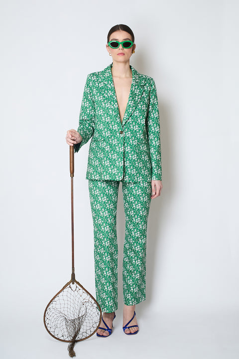 Apple Sour LIBERTY Soft Flared Trousers