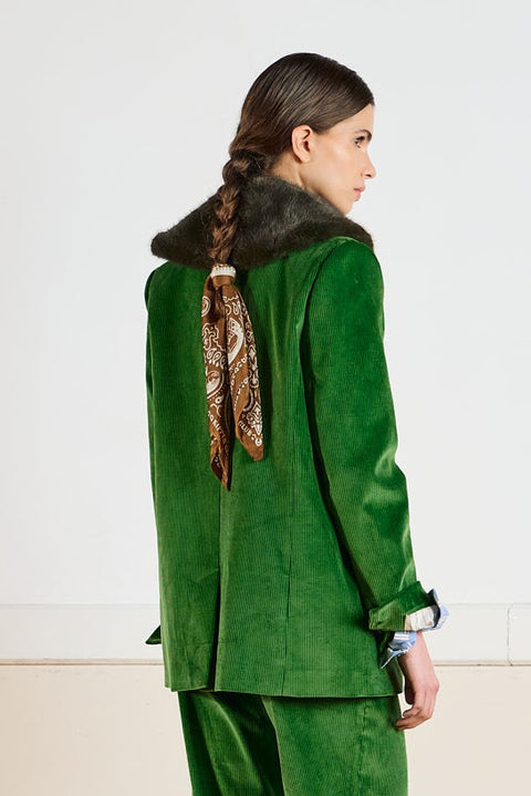 Pistachio Fur Collar