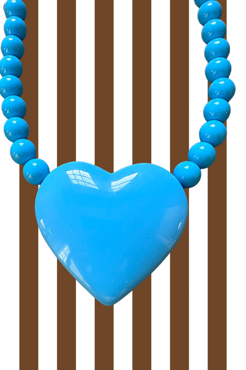 Blueberry Heart Necklace
