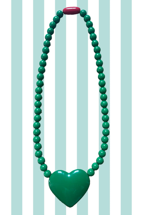 Spinach Heart Necklace
