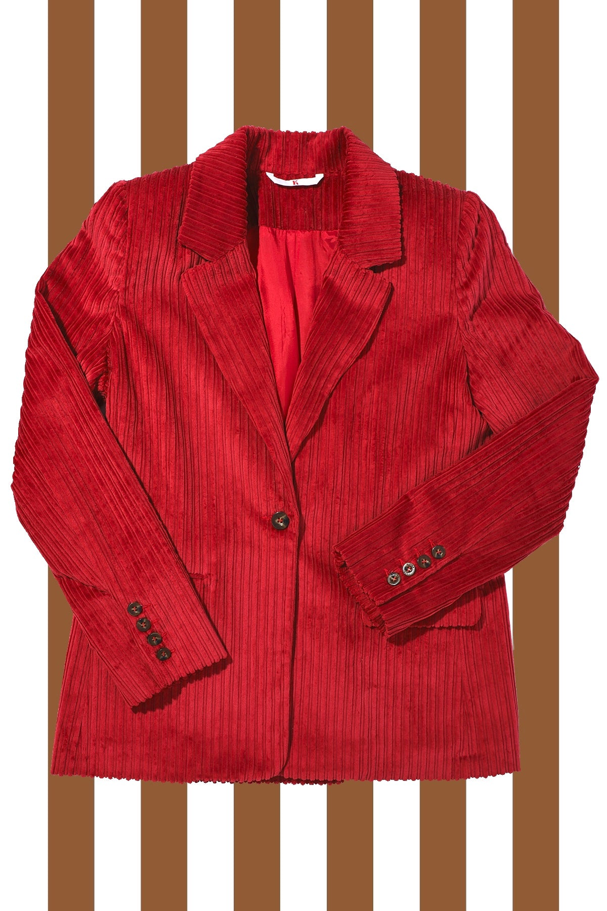 Red corduroy sale blazer