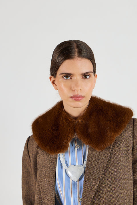 Butterscotch Fur Collar