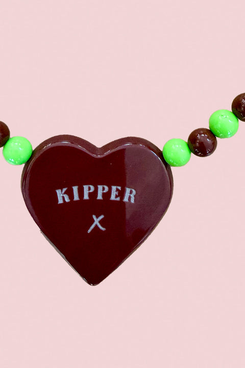 Mint Choc Chip Heart Necklace