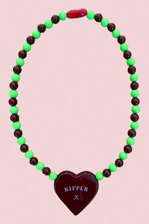 Mint Choc Chip Heart Necklace