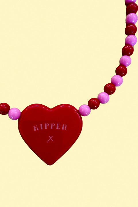 Strawberry Sundae Heart Necklace