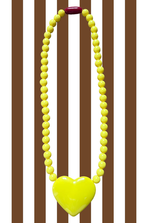Banana Heart Necklace